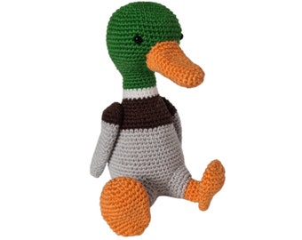 Duck crochet pattern tutorail amigurumi crocheted pattern pdf bestand in Dutch, Deutsch and Englisch US terms