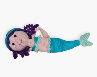 Mermaid Alinies crochet pattern pdf in English US terms