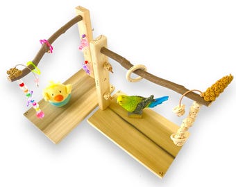 BIRD TOY: Poplar & Maple Perch STAND