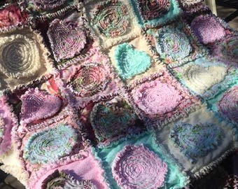 Custom Ragged Applique Rag Quilt