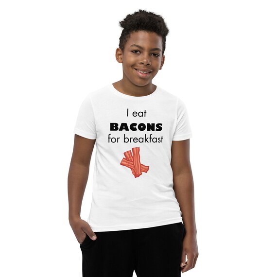 Bacon Hair Roblox Character Heavy Cotton T-shirt for Kids 