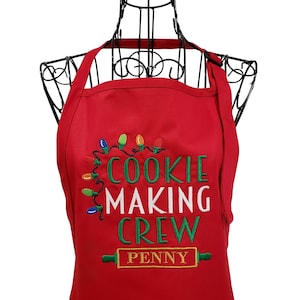 Great Novelty Christmas Apron with Pocket
