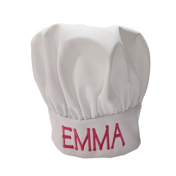 Kids Personalized Chef Hat, Custom Embroidered Youth Chef Hat, Chef Party Hat