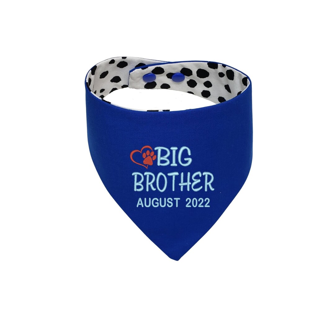 Personalized Dog Bandana, Baby Announcement Bandana, Big Brother Dog