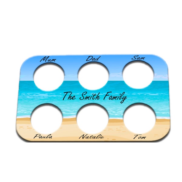 Personalised drinks holder/All inclusive drinks holder/Holiday drinks holder/Cup holder/Personalised drinks tray/Beer holder/Drinks caddy