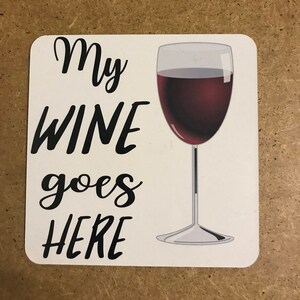 Wein Glas Untersetzer/Wein Untersetzer/Wein-Liebhaber-Geschenk/Geschenk für Weinliebhaber/Haus Untersetzer/Alkohol Geschenk/Geschenk für Weinliebhaber/lustige Untersetzer
