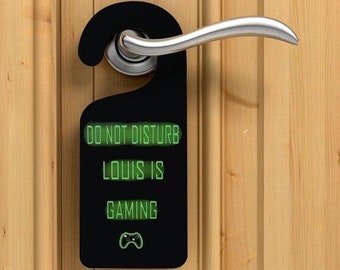 Personalized Gamer Door Sign: Do Not Disturb, Gaming Decor
