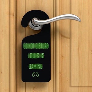 Personalised gaming gift/do not disturb gamer/gift for gamer/door sign for gamer/Gamer bedroom decor/Bedroom gamer gift