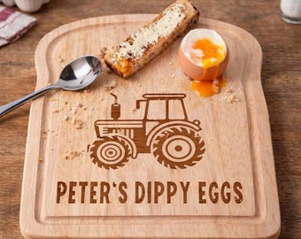 Personalised Egg and toast Board:  Easter Breakfast Gift