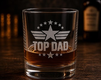 Personalised Engraved Whisky Glass Gift for Dad | Best Dad Gift | Fathers Day Gift | Birthday Gift for Him