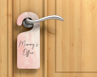 Personalized Mummy's Office Door Sign, Home Office Decor