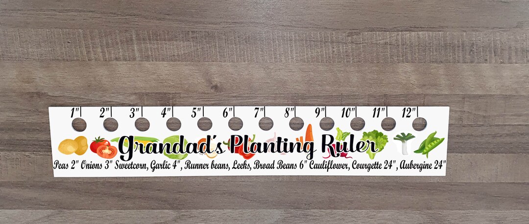 Planting Ruler/personalised Planting Ruler/gardening Gift/vegetable ...