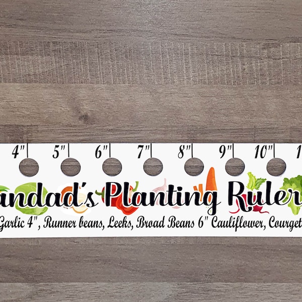 Planting Ruler/Personalised Planting Ruler/Gardening Gift/Vegetable Garden/Nan Gift/Gift for gardener/Garden Present/Horticulture Gift