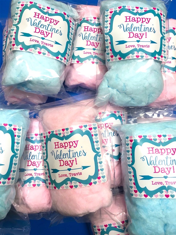 Custom Personalized Wedding Baby Shower Labels Gender Reveal School FREE SHIPPING Birthday 10 Cotton Candy Party Favors Event