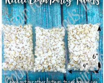 FREE SHIPPING! 30 Kettle Corn Popcorn Party Favors - Birthday, Baby Shower, Gender Reveal, Wedding, Event, School, Holiday, Circus, Carnival