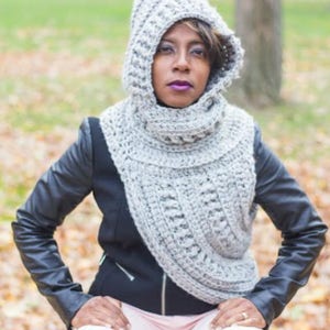 Crochet hooded archer&#39;s cowl PATTERN ONLY!!!