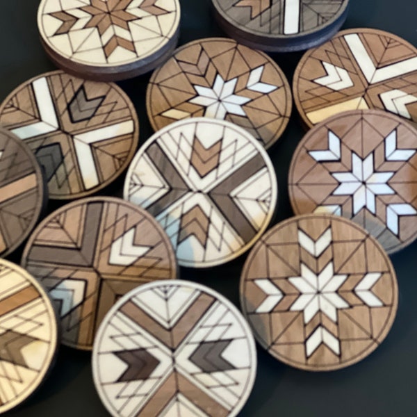 Wood Quilts of Affirmation / Wood Pocket Prayer / Prayer Token