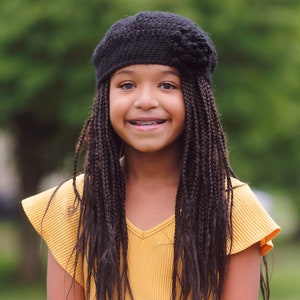 Children’s Beret | SOPHIE Beret | in Black, Knitwear, Crochet Beret, Fall Fashion, Winter Hats, Holiday Hat
