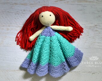 Crochet Ariel Lovey: Little Mermaid Inspired Security Blanket