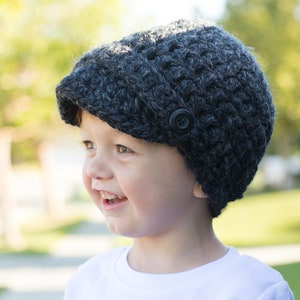 Classic Newsboy Hat, Knit Hat, TANNER Newsboy, Children's Hat, Gifts for Kids, Fall Fashion, Winter Fashion, Chunky Hats, Wool Hat