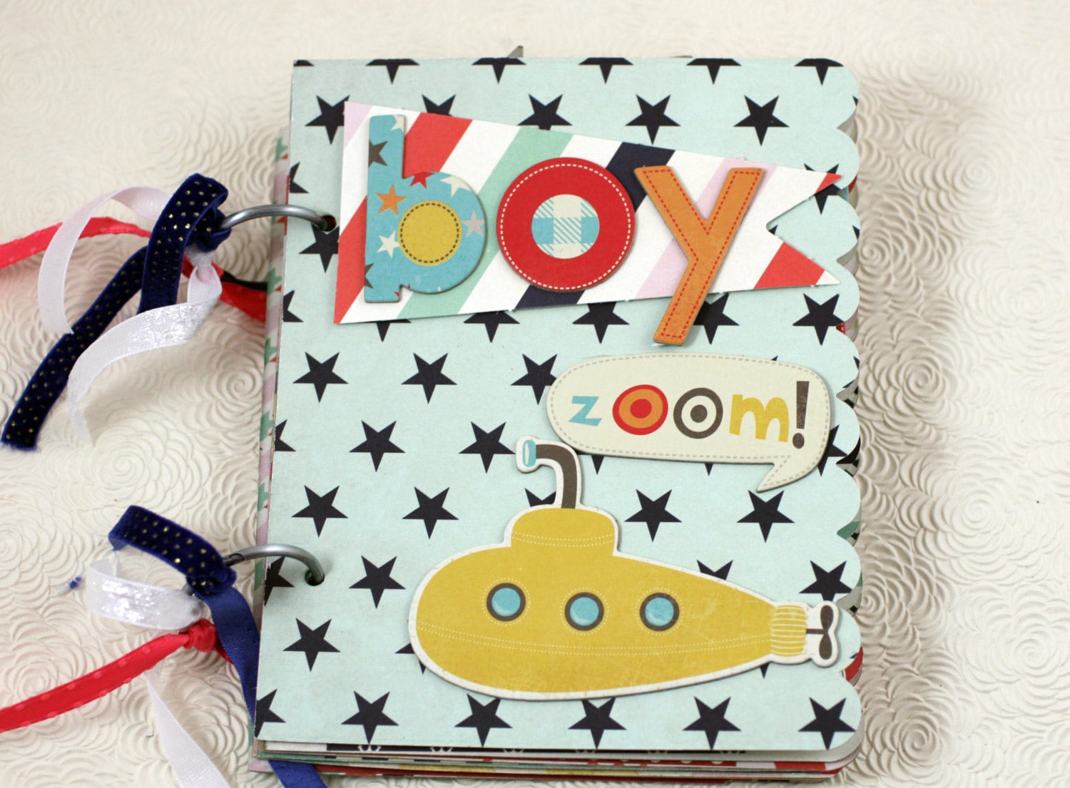 BOY Scrapbook Album Etsy
