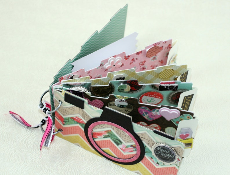 CAMERA Vintage Scrapbook Album Etsy