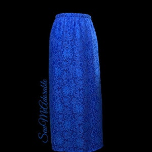 The "Saylor" Pencil Skirt Made to Order in Lace (several Solid Colors to Choose from)