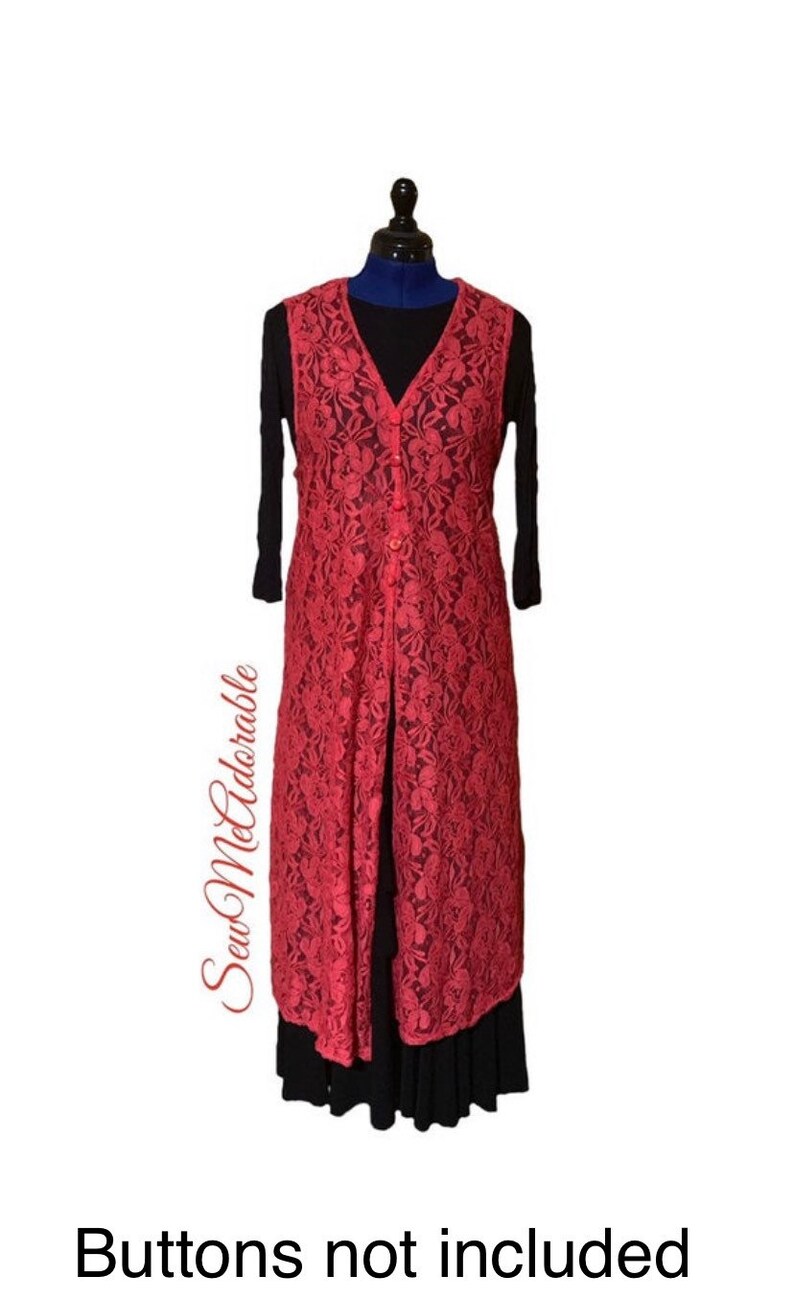 The kyline Lace Duster Vest for Ladies Etsy