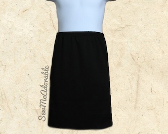 Made to order.  Girl's "Saylor" Solid Pencil Skirt  (several Solid Colors to Choose from)
