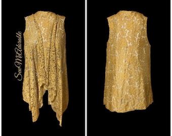 The "Krys" Lace Waterfall Vest for Ladies