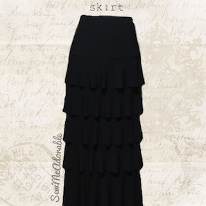 Lainey tiered cheap maxi skirt