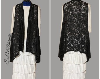 The "June" Lace Cardi Vest for Ladies