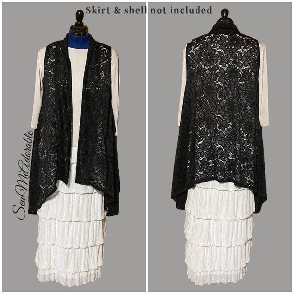 The "June" Lace Cardi Vest for Ladies