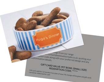 Gift Card for Pet Bowl