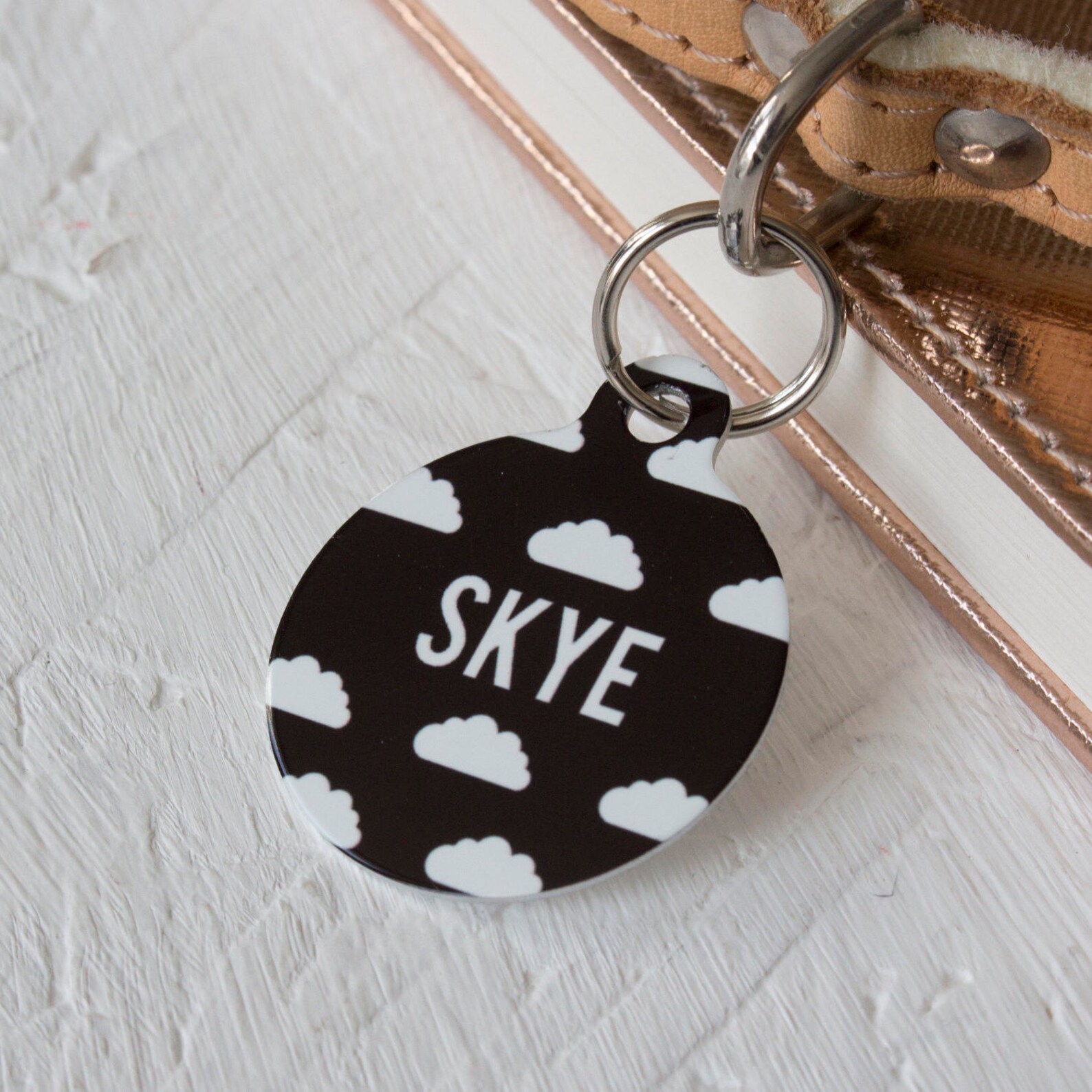 Personalised Cloud Pet ID Tag Dog Name Identification Etsy UK