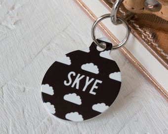 Personalised Cloud Pet ID Tag  - Dog Name Identification