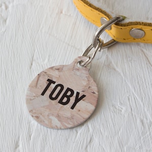 Personalised Ply Wood Pet ID Tag  - Dog Name Identification