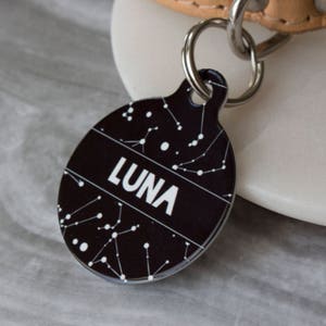 Personalised Constellation Pet ID Tag  - Dog Name Identification