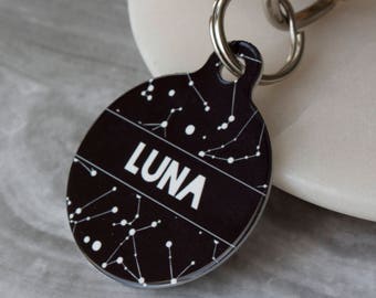 Personalised Constellation Pet ID Tag  - Dog Name Identification