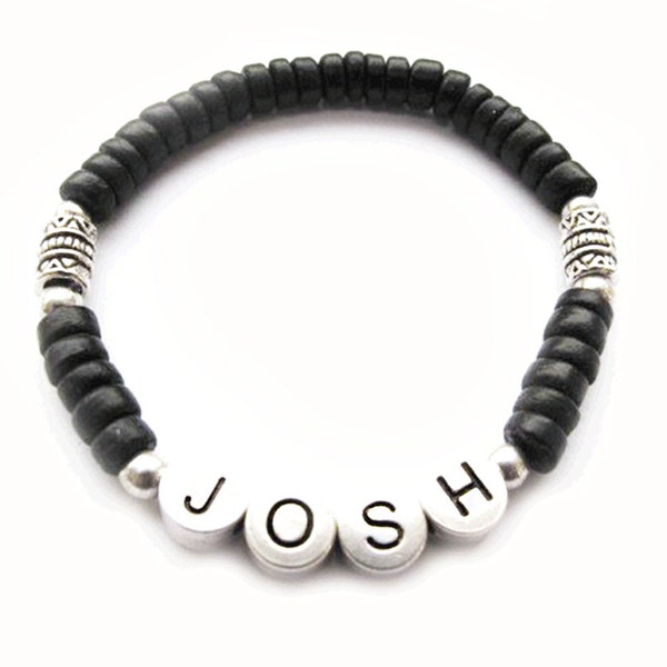 Boys Name Bracelet - Josh Design - surfer style