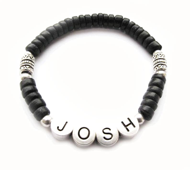 Boys Name Bracelet Josh Design | Etsy