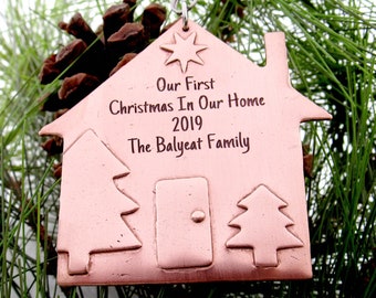 Our First Home Ornament, Our First Home Christmas Ornament, Personalized Our First House Ornament, 1st Home Christmas Ornament