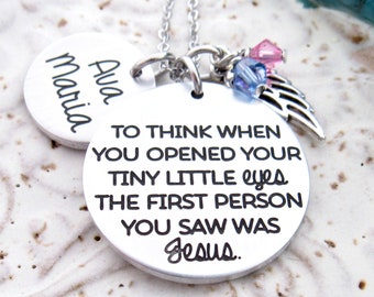 Personalized Miscarriage Necklace, Loss Of Child Necklace, Miscarriage Jewelry, Miscarriage Gift, Gift For Miscarriage, Miscarriage Memorial