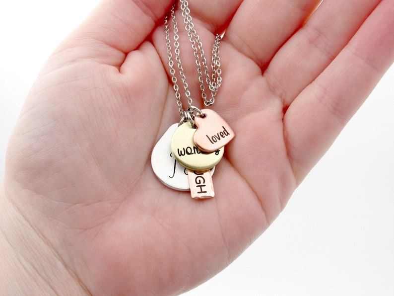 I Am Enough Jewelry I Am Enough Worthy Loved Necklace Etsy