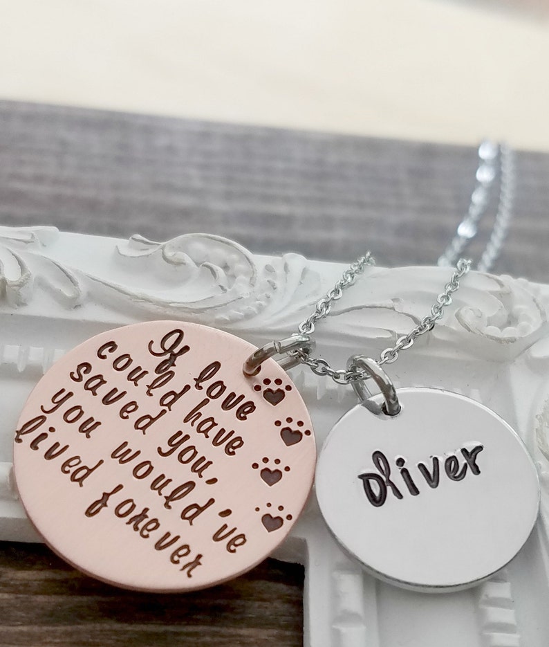 Pet Memorial Jewelry Pet Memorial Necklace Memorial Etsy