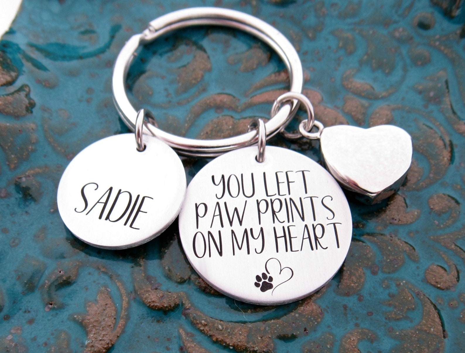 Personalized Pet Memorial Keychain With Urn Dog Memorial Etsy