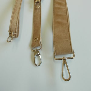 Geldbörsengurt, Taschengurte, lange Gurte, Veganes Leder, Beigefarbener Gurt, Schultergurtpolster, Crossbody-Gurte, Griffe, Ersatz, verstellbar