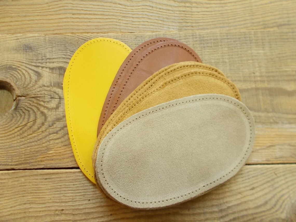 Oval Patch Leather Patch Elbow Patch Sweater Patch Genuine Etsy