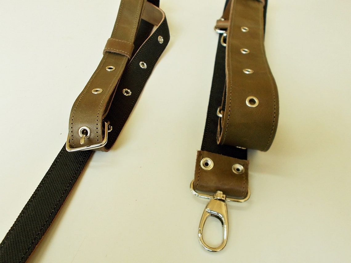 Messenger Strap Long Purse Strap Bag Straps Brown Leather Etsy