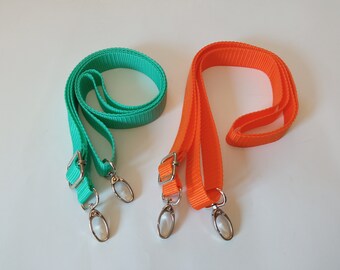 Correa ajustable para bolso de lona de algodón: naranja, menta, correa de repuesto para bolso